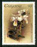 Guyana 1985-89 Orchids Series 2 plate 03 (Sanders Reichenbachia) 90c unmounted mint, SG 1919, stamps on orchids, stamps on flowers