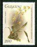 Guyana 1985-89 Orchids Series 1 plate 79 (Sanders' Reichenbachia) 200c unmounted mint, SG 1670, stamps on orchids, stamps on flowers