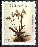Guyana 1985-89 Orchids Series 1 plate 83 (Sanders' Reichenbachia) 300c unmounted mint, SG 1671, stamps on orchids, stamps on flowers
