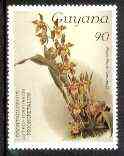 Guyana 1985-89 Orchids Series 1 plate 84 (Sanders' Reichenbachia) 90c unmounted mint, SG 1668, stamps on , stamps on  stamps on orchids, stamps on  stamps on flowers