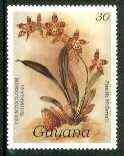 Guyana 1985-89 Orchids Series 1 plate 86 (Sanders Reichenbachia) 30c unmounted mint, SG 1731, stamps on orchids, stamps on flowers