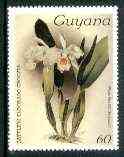 Guyana 1985-89 Orchids Series 1 plate 93 (Sanders' Reichenbachia) 60c unmounted mint, SG 1733, stamps on orchids, stamps on flowers