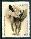 Guyana 1985-89 Orchids Series 1 plate 93 (Sanders Reichenbachia) 60c unmounted mint, SG 1733, stamps on orchids, stamps on flowers