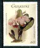 Guyana 1985-89 Orchids Series 1 plate 95 (Sanders Reichenbachia) 60c unmounted mint, SG 1666, stamps on orchids, stamps on flowers