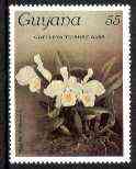 Guyana 1985-89 Orchids Series 1 plate 81 (Sanders' Reichenbachia) 55c unmounted mint, unlisted by SG without surcharge*, stamps on , stamps on  stamps on orchids, stamps on  stamps on flowers