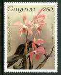 Guyana 1985-89 Orchids Series 2 plate 85 (Sanders' Reichenbachia) 250c unmounted mint, value unlisted by SG*, stamps on , stamps on  stamps on orchids, stamps on  stamps on flowers