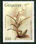 Guyana 1985-89 Orchids Series 2 plate 87 (Sanders Reichenbachia) 250c unmounted mint, value unlisted by SG*, stamps on orchids, stamps on flowers