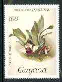 Guyana 1985-89 Orchids Series 1 plate 25 (Sanders' Reichenbachia) 100c (with wmk) unmounted mint, unlisted by SG without surcharge*, stamps on orchids, stamps on flowers
