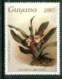 Guyana 1985-89 Orchids Series 2 plate 66 (Sanders Reichenbachia) 280c unmounted mint, unlisted by SG without surcharge (SG 2583var), stamps on orchids, stamps on flowers