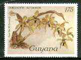 Guyana 1985-89 Orchids Series 2 plate 58 (Sanders' Reichenbachia) 175c unmounted mint, unlisted by SG without surcharge*, stamps on orchids, stamps on flowers