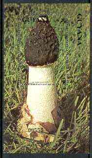 Guyana 1990 Mushrooms $20 m/sheet unmounted mint, Sc #2352, stamps on fungi