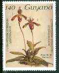 Guyana 1985-89 Orchids Series 2 plate 38 (Sanders Reichenbachia) 140c unmounted mint, unlisted by SG without surcharge*, stamps on orchids, stamps on flowers