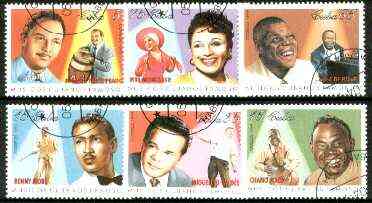 Cuba 1999 Musicians complete set of 6 values cto used*, stamps on , stamps on  stamps on music