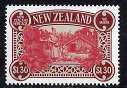 New Zealand 1988 Maori Village $1.30 (from Heritage set 2nd issue) unmounted mint, SG 1510, stamps on cultures