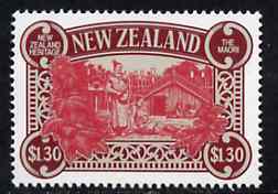 New Zealand 1988 Maori Village $1.30 (from Heritage set 2nd issue) unmounted mint, SG 1510, stamps on , stamps on  stamps on cultures