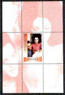 Angola 1999 Elvis Presley perf souvenir sheet unmounted mint, stamps on , stamps on  stamps on music, stamps on personalities, stamps on elvis, stamps on entertainments, stamps on films, stamps on cinema, stamps on millennium