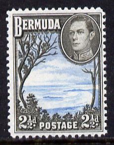 Bermuda 1938-52 KG6 Grape Bay 2.5d light blue & sepia (line perf) unmounted mint, SG 113a, stamps on , stamps on  kg6 , stamps on 