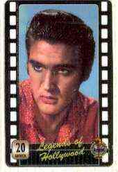 Telephone Card - Legends of Hollywood - Elvis Presley #5 - Limited Edition 20 units phone card (card No UT 0452), stamps on , stamps on  stamps on elvis, stamps on pops, stamps on films, stamps on cinema, stamps on entertainments, stamps on music, stamps on personalities