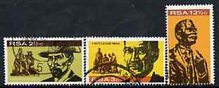 South Africa 1968 Inauguration of Gen Hertog Monument set of 3 fine used SG 273-5, stamps on , stamps on  stamps on personalities, stamps on  stamps on monuments