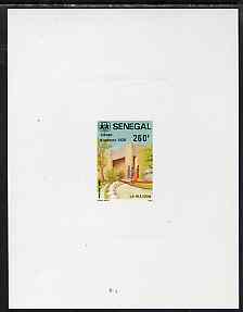Senegal 1984 S.O.S Children's Village de-luxe die proof of 260f on sunken card as SG 785, stamps on children