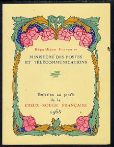France 1965 Red Cross Booklet (Works by Renoir) complete and pristine, SG XSB15, stamps on red cross, stamps on  medical, stamps on arts, stamps on renoir