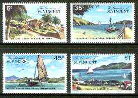 St Vincent - Grenadines 1977 Canouan Island #1 set of 4 unmounted mint, SG 106-109*, stamps on , stamps on  stamps on tourism, stamps on ships