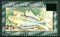 Papua New Guinea 1995 Surcharged 21t on 90t Blue-eye Fish unmounted mint, SG 761*, stamps on , stamps on  stamps on fish