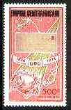 Central African Republic 1977 UPU 500f optd EMPIRE CENTRAFRICAIN unmounted mint, SG 443*, stamps on , stamps on  upu , stamps on 