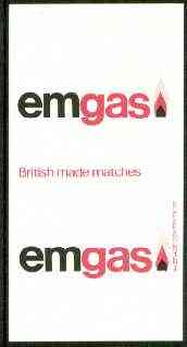 Match Box Labels - EmGas 'All Round the Box' matchbox label in superb unused condition, stamps on , stamps on  stamps on energy