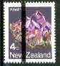 New Zealand 1982-89 Amethyst 4c from Minerals def set with vert black line opt for PO training school use unmounted mint, as SG 1280, stamps on minerals