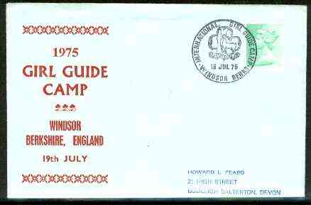 Great Britain 1975 Commemorative cover for Windsor Girl Guide Camp with special illustrated cancel