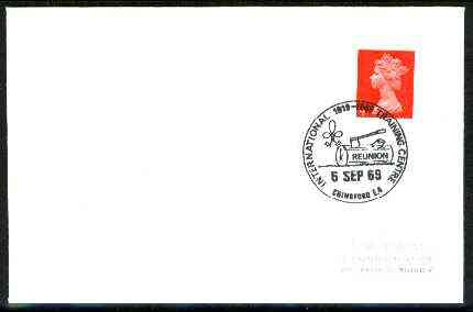 Great Britain 1969 Plain cover with special illustrated Chingford Int Training Centre Reunion cancel, stamps on scouts