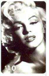 Telephone Card - Marilyn Monroe $10 phone card (B & W portrait) by LDC (France) limited edition of just 1,000, stamps on , stamps on  stamps on films, stamps on  stamps on cinema, stamps on  stamps on entertainments, stamps on  stamps on music, stamps on  stamps on personalities, stamps on  stamps on marilyn monroe