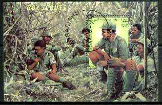 Somalia 1999 Scouts perf m/sheet fine cto used, stamps on , stamps on  stamps on scouts