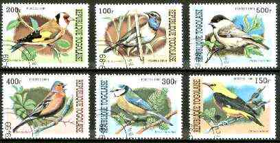 Togo 1999 Birds complete set of 6 values fine cto used*, stamps on , stamps on  stamps on birds