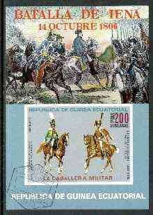Equatorial Guinea 19?? Battle of Iena imperf m/sheet cto used, stamps on battles, stamps on militaria, stamps on napoleon