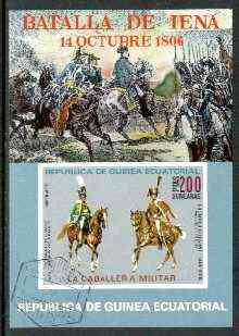 Equatorial Guinea 19?? Battle of Iena imperf m/sheet cto used, stamps on , stamps on  stamps on battles, stamps on militaria, stamps on  stamps on napoleon