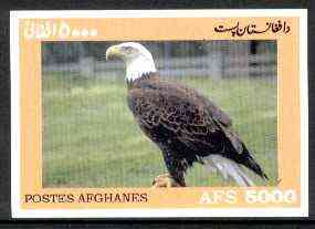 Afghanistan 1999 American Bald Eagle #1 imperf m/sheet unmounted mint