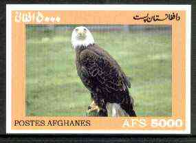 Afghanistan 1999 American Bald Eagle #2 imperf m/sheet unmounted mint