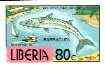 Liberia 1981 Barracuda 80c (from Liberian Products set) imperf from limited printing, unmounted mint SG 1509a, stamps on fish, stamps on fishing