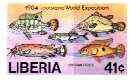 Liberia 1984 Fish 41c (from World Exposition set) imperf from limited printing, unmounted mint SG 1589, stamps on fish