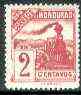 Honduras 1898 Steam Locomotive 2c red unmounted mint, SG 109, stamps on railways
