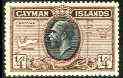 Cayman Islands 1935 KG5 Pictorial - Map 1/4d black & brown unmounted mint, SG 96, stamps on maps, stamps on  kg5 , stamps on 