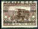 Yugoslavia 1918 opt on 50h purple-brown (Postal Motor-car) unmounted mint, SG 9*, stamps on , stamps on  stamps on postal, stamps on cars