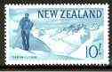 New Zealand 1966 10s def (Tasman Glacier) unmounted mint chalky paper SG 801a*, stamps on geology