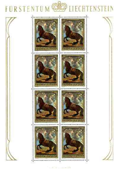 Liechtenstein 1978 Paintings with Horses set of 3 unmounted mint, Mi 717-19, SG 714-16 (blocks or sheetlets of 8 available price pro rata), stamps on arts, stamps on horses