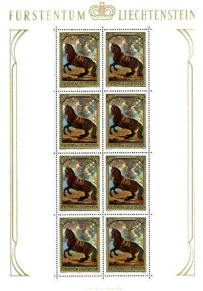 Liechtenstein 1978 Paintings with Horses set of 3 unmounted mint, Mi 717-19, SG 714-16 (blocks or sheetlets of 8 available price pro rata), stamps on arts, stamps on horses
