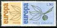 Italy 1965 Europa set of 2 unmounted mint, SG 1138-39*, stamps on europa