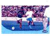 St Vincent - Bequia 1986 World Cup Football 10c (Bulgaria v France) imperf progressive colour proof in blue & magenta only unmounted mint*, stamps on , stamps on  stamps on football  sport