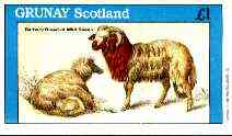Grunay 1982 Animals (Wild Sheep) imperf souvenir sheet (£1 value) unmounted mint, stamps on animals, stamps on ovine, stamps on sheep